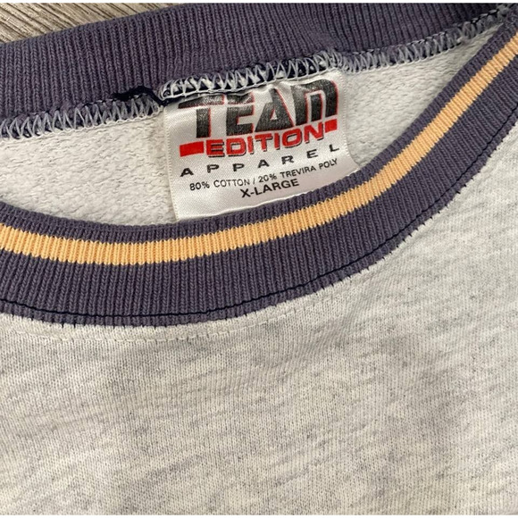 90s Notre Dame Irish Crewneck Sweatshirt Men’s XL Vintage Gray Cotton USA, Used - Picture 7 of 7